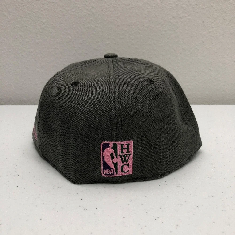 Phoenix Suns Hat Cap Fitted Mens 7 3/8 Gray NBA HWC Basketball Mitchell & Ness